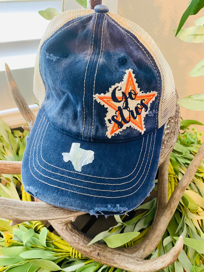 Navy Astros Texas Vintage Ball Cap