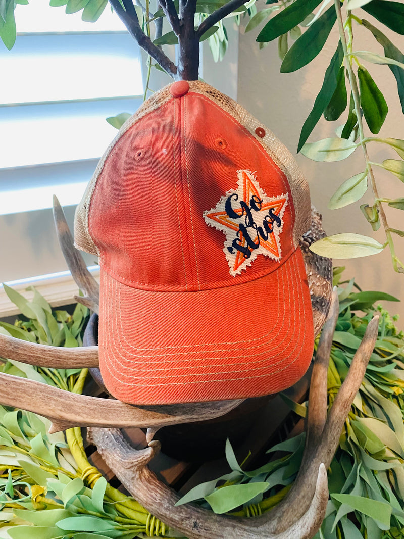 Orange Astros Texas Vintage Ball Cap