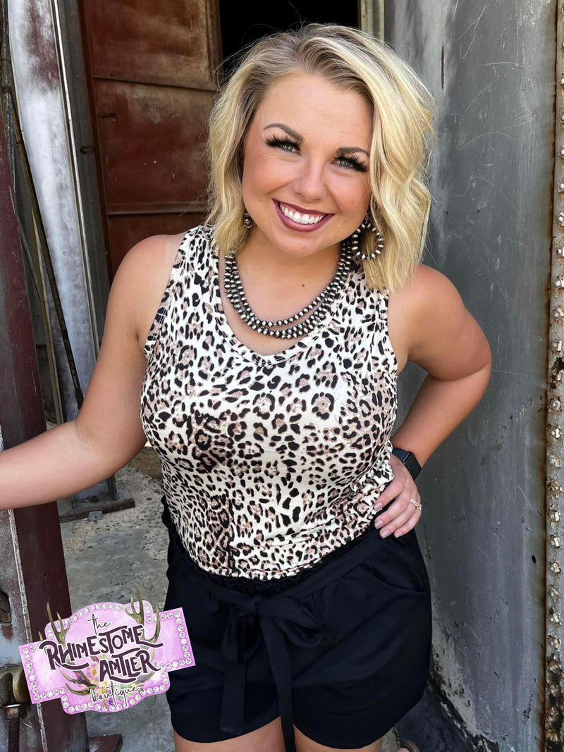 Lauren Leopard Sleeveless Top