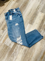 PLUS SIZE - Judy Blue High Waist Skinny Fit Distressed Jeans