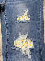 JB High Waist Skinny Lemon Patch Jeans